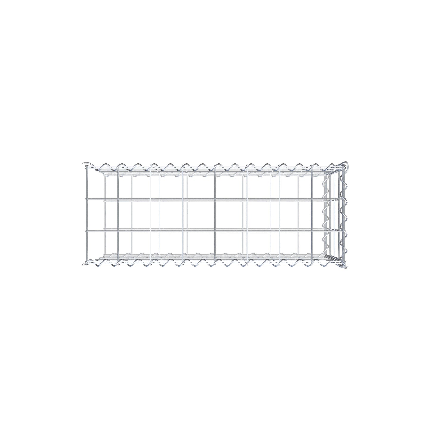 Gavión complementario tipo 2 80 cm x 40 cm x 30 cm (L x A x P), malla 10 cm x 10 cm, espiral
