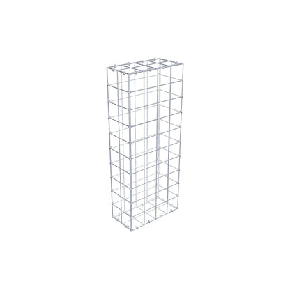 Gabion 100 cm x 20 cm x 40 cm (L x H x P), mailles 10 cm x 10 cm, anneau en C
