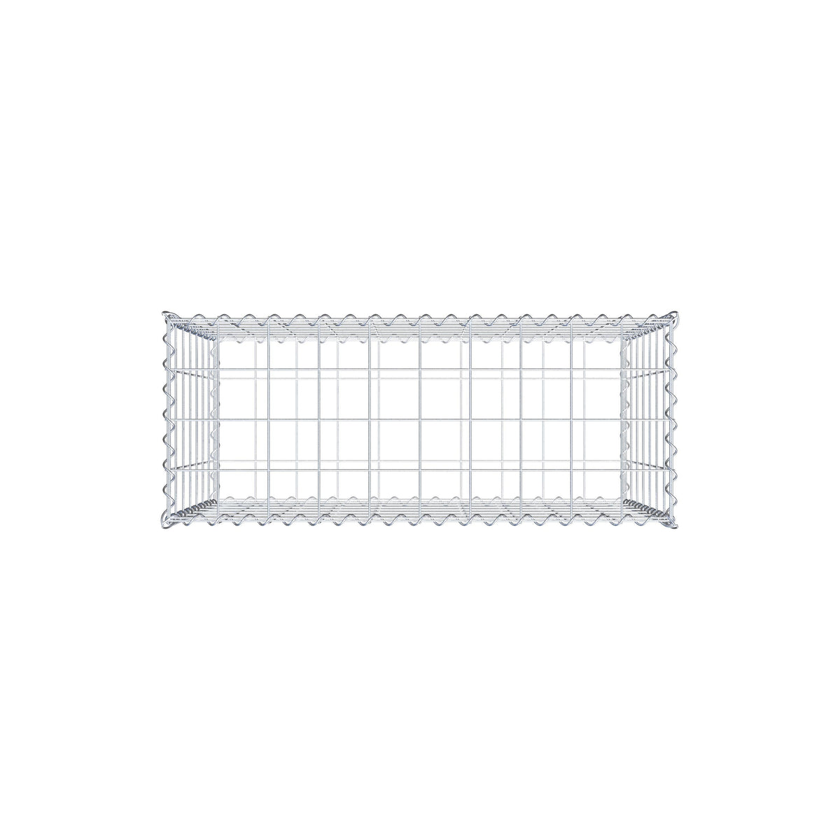 Gabion 100 cm x 70 cm x 40 cm (L x H x D), maskstorlek 10 cm x 10 cm, spiral