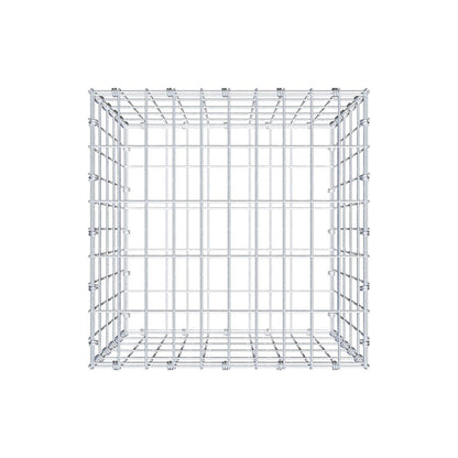 Gabione 50 cm x 50 cm x 50 cm (L x H x T), Maschenweite 5 x 10 cm, Spiralring