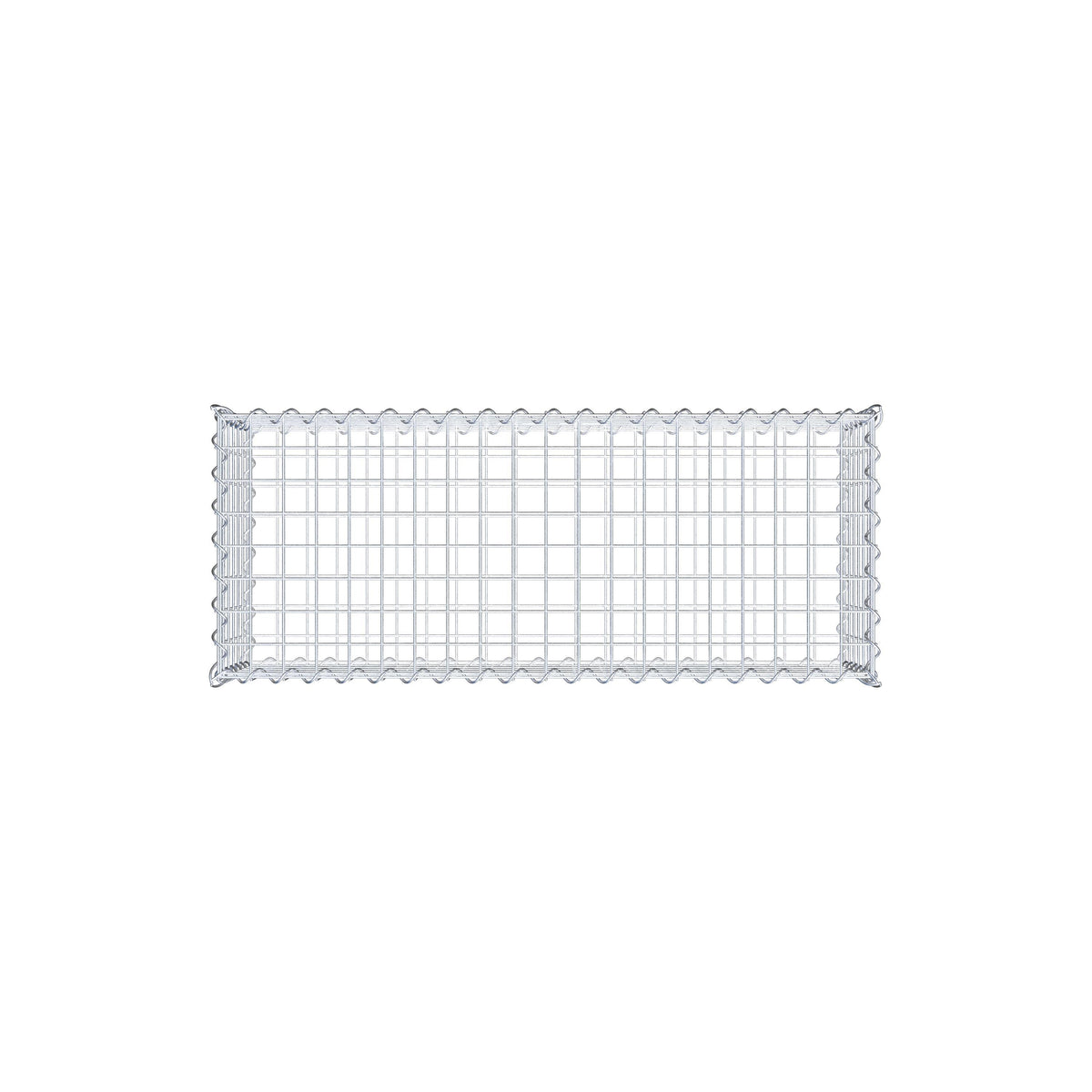 Gabbione 100 cm x 30 cm x 40 cm (L x H x P), maglia 5 cm x 5 cm, spirale