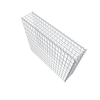 Gavión adulto tipo 4 100 cm x 90 cm x 20 cm (largo x alto x profundidad), tamaño de malla 5 cm x 10 cm, espiral
