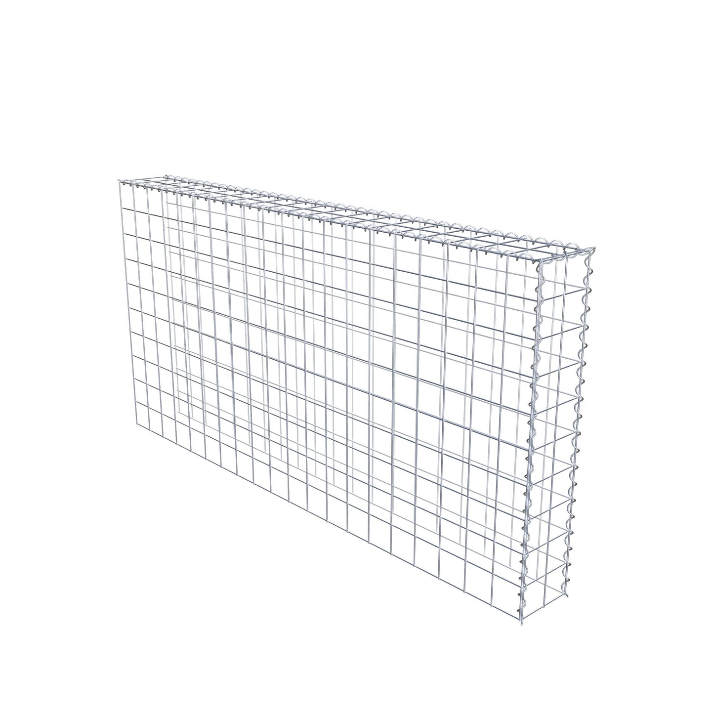 Gabião tipo 4 200 cm x 100 cm x 20 cm (C x A x P), malhagem 10 cm x 10 cm, espiral