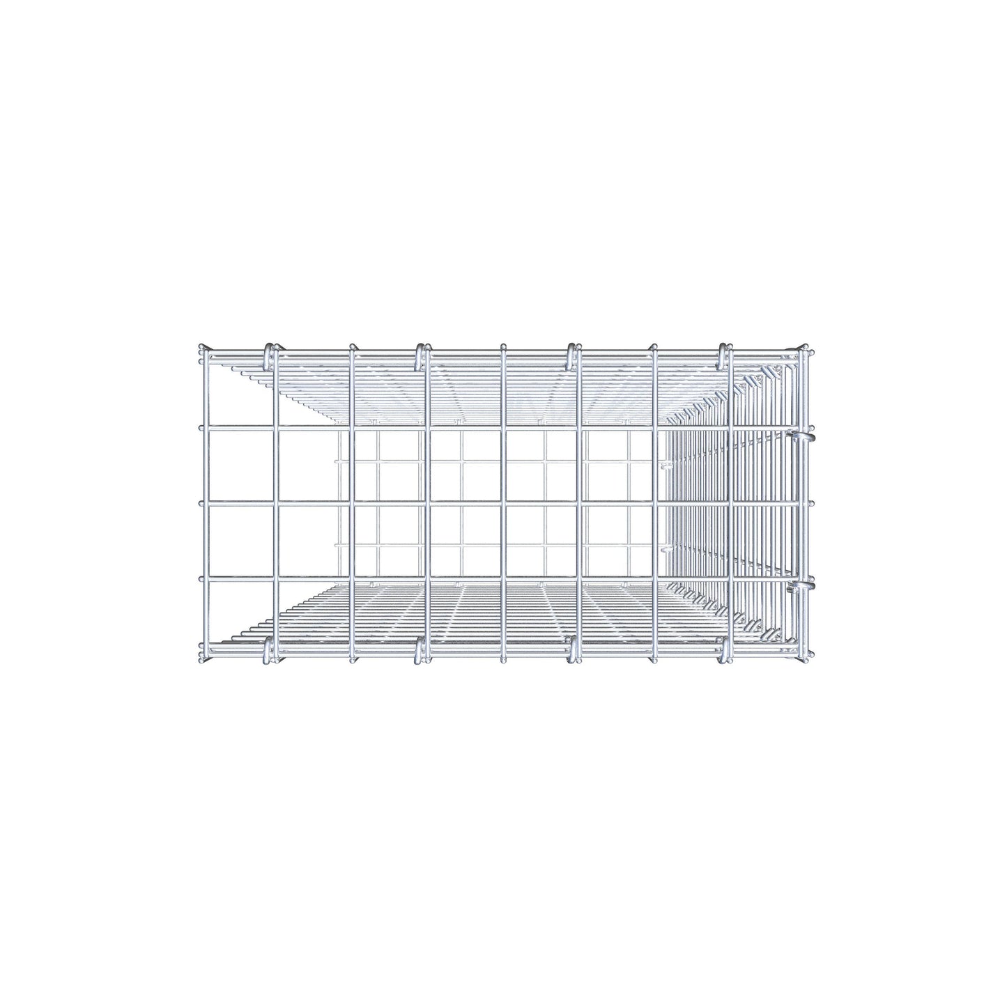 Gabião Tipo 2 100 cm x 40 cm x 20 cm (C x A x P), malhagem 5 cm x 5 cm, anel C