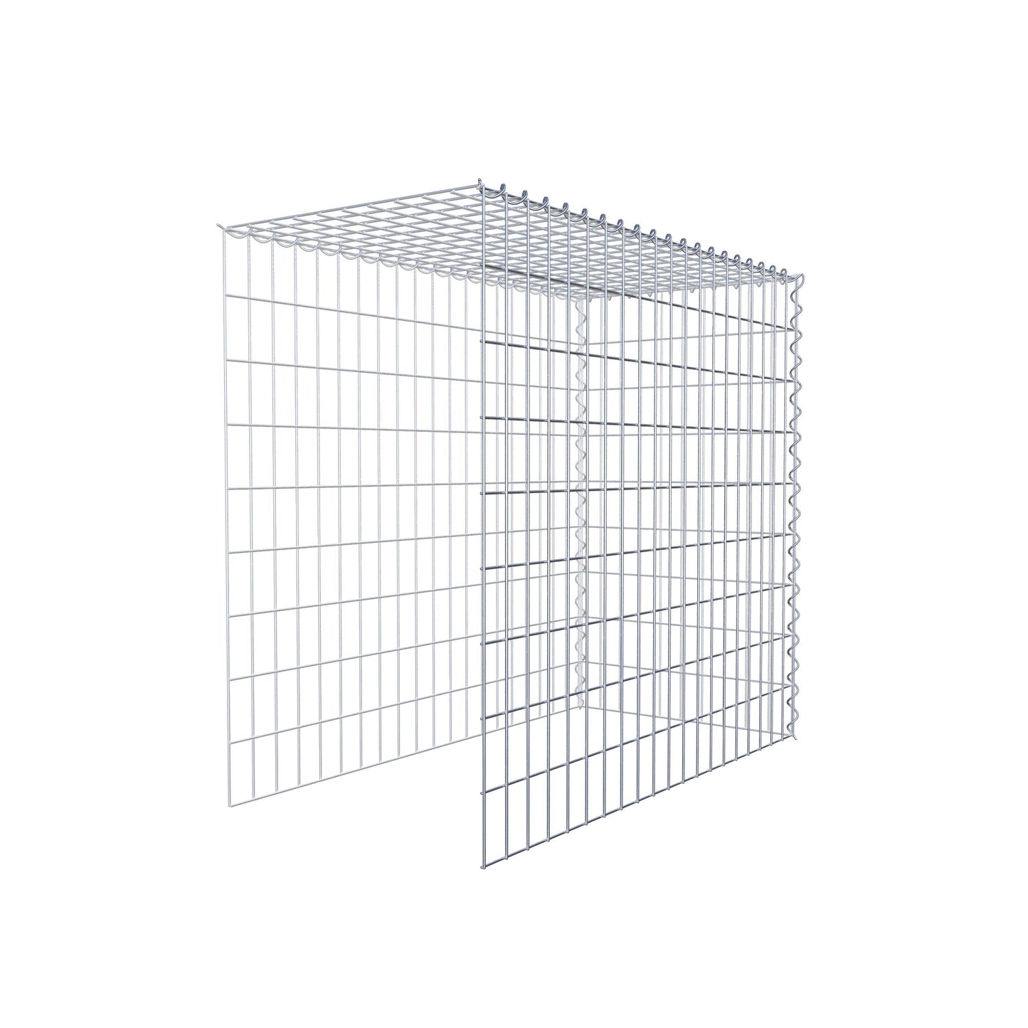 Gabbione aggiuntivo tipo 4 100 cm x 90 cm x 50 cm (L x H x P), maglia 5 cm x 10 cm, spirale