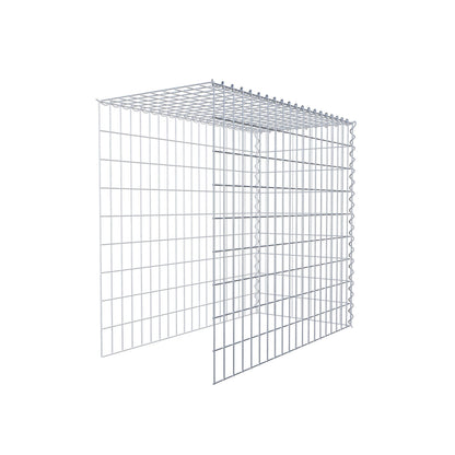 Gabbione aggiuntivo tipo 4 100 cm x 90 cm x 50 cm (L x H x P), maglia 5 cm x 10 cm, spirale