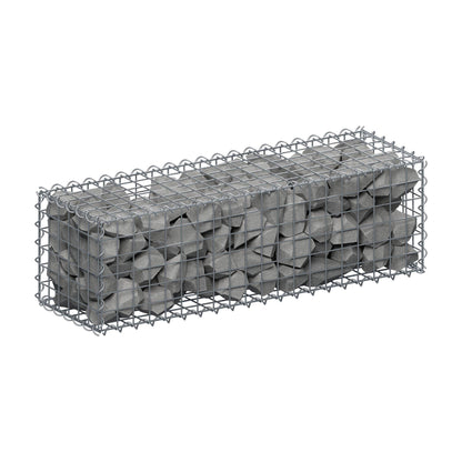 Gabion 100 cm x 30 cm x 30 cm (L x H x P), mailles 5 cm x 5 cm, spirale