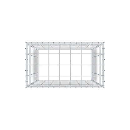 Anbaugabione Typ 3 100 cm x 70 cm x 40 cm (L x H x T), Maschenweite 10 cm x 10 cm, C-Ring