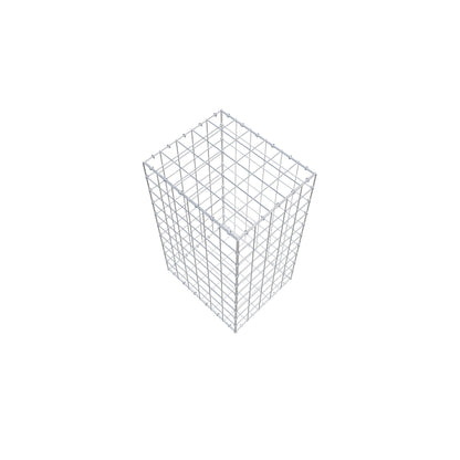 Gabbione 100 cm x 60 cm x 50 cm (L x H x P), maglia 10 cm x 10 cm, anello a C