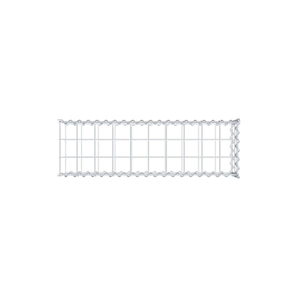 Opvokset gabion type 2 100 cm x 20 cm x 30 cm (L x H x D), maskestørrelse 10 cm x 10 cm, spiral