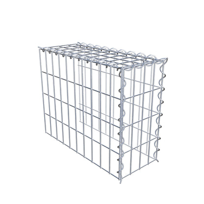 Gabion rapporté type 4 50 cm x 40 cm x 20 cm (L x H x P), mailles 5 cm x 10 cm, spirale