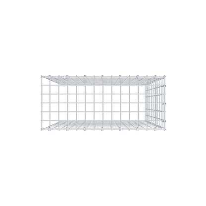 Fourche rapportée type 4 100 cm x 70 cm x 30 cm (L x H x P), mailles 5 cm x 10 cm, anneau en C