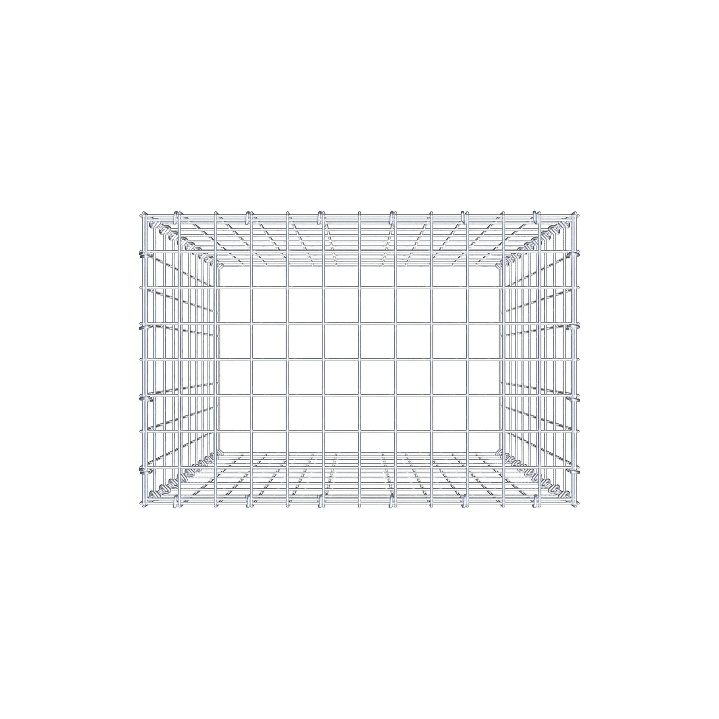 Anbaugabione Typ 3 100 cm x 60 cm x 40 cm (L x H x T), Maschenweite 5 cm x 10 cm, C-Ring