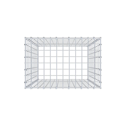 Anbaugabione Typ 3 100 cm x 60 cm x 40 cm (L x H x T), Maschenweite 5 cm x 10 cm, C-Ring