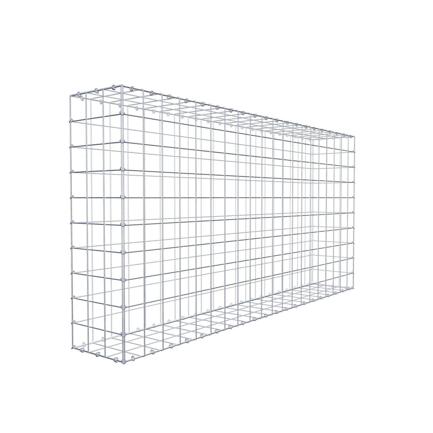 Gavión 200 cm x 100 cm x 30 cm (L x A x P), malla 10 cm x 10 cm, anillo en C