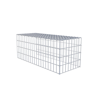 Gabião tipo 4 100 cm x 40 cm x 40 cm (C x A x P), malhagem 5 cm x 10 cm, anel C