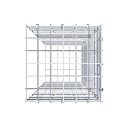 Gabbione aggiuntivo tipo 2 100 cm x 30 cm x 30 cm (L x A x P), maglia 5 cm x 5 cm, anello a C