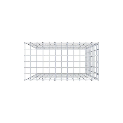 Monteret gabion type 4 100 cm x 60 cm x 30 cm (L x H x D), maskestørrelse 5 cm x 10 cm, C-ring
