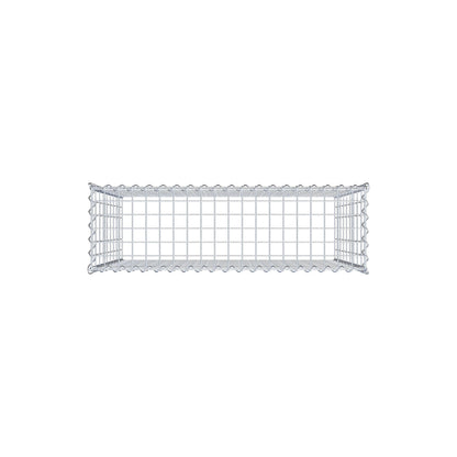 Gabbione aggiuntivo tipo 3 100 cm x 90 cm x 30 cm (L x H x P), maglia 5 cm x 10 cm, spirale