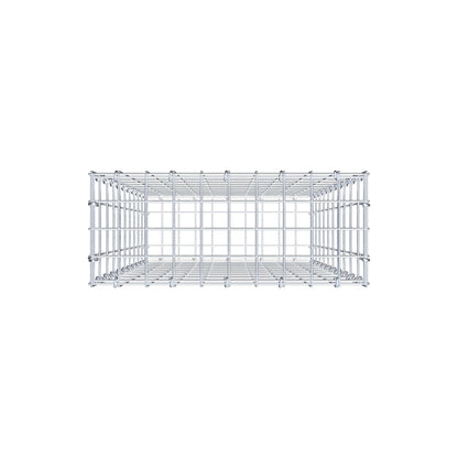 Gabião 100 cm x 50 cm x 20 cm (C x A x P), malhagem 5 cm x 10 cm, anel C
