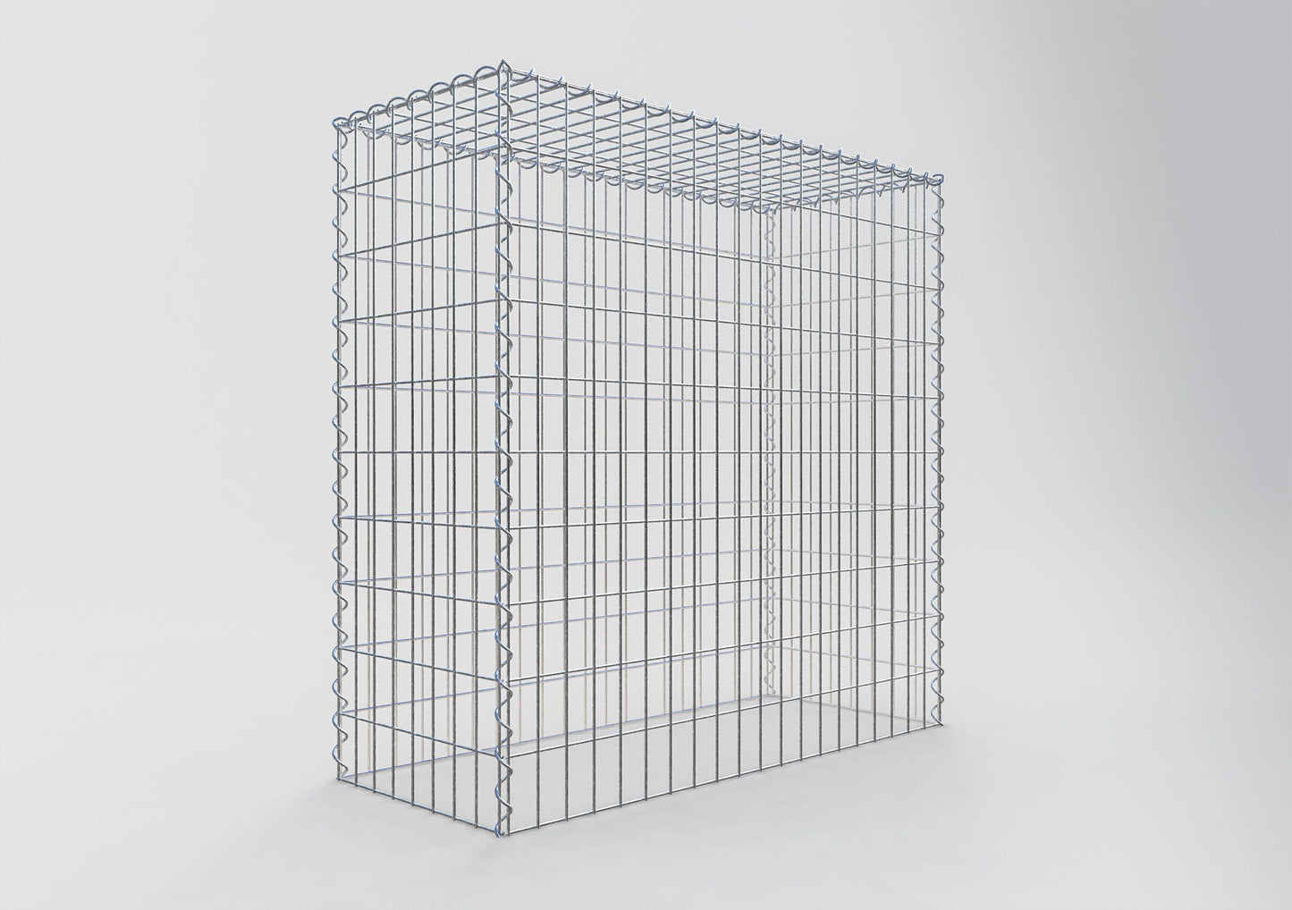 Gavión complementario tipo 3 100 cm x 100 cm x 40 cm (L x A x P), malla 5 cm x 10 cm, espiral