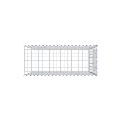 Opvokset gabion type 4 100 cm x 100 cm x 40 cm (L x H x D), maskestørrelse 5 cm x 10 cm, spiral
