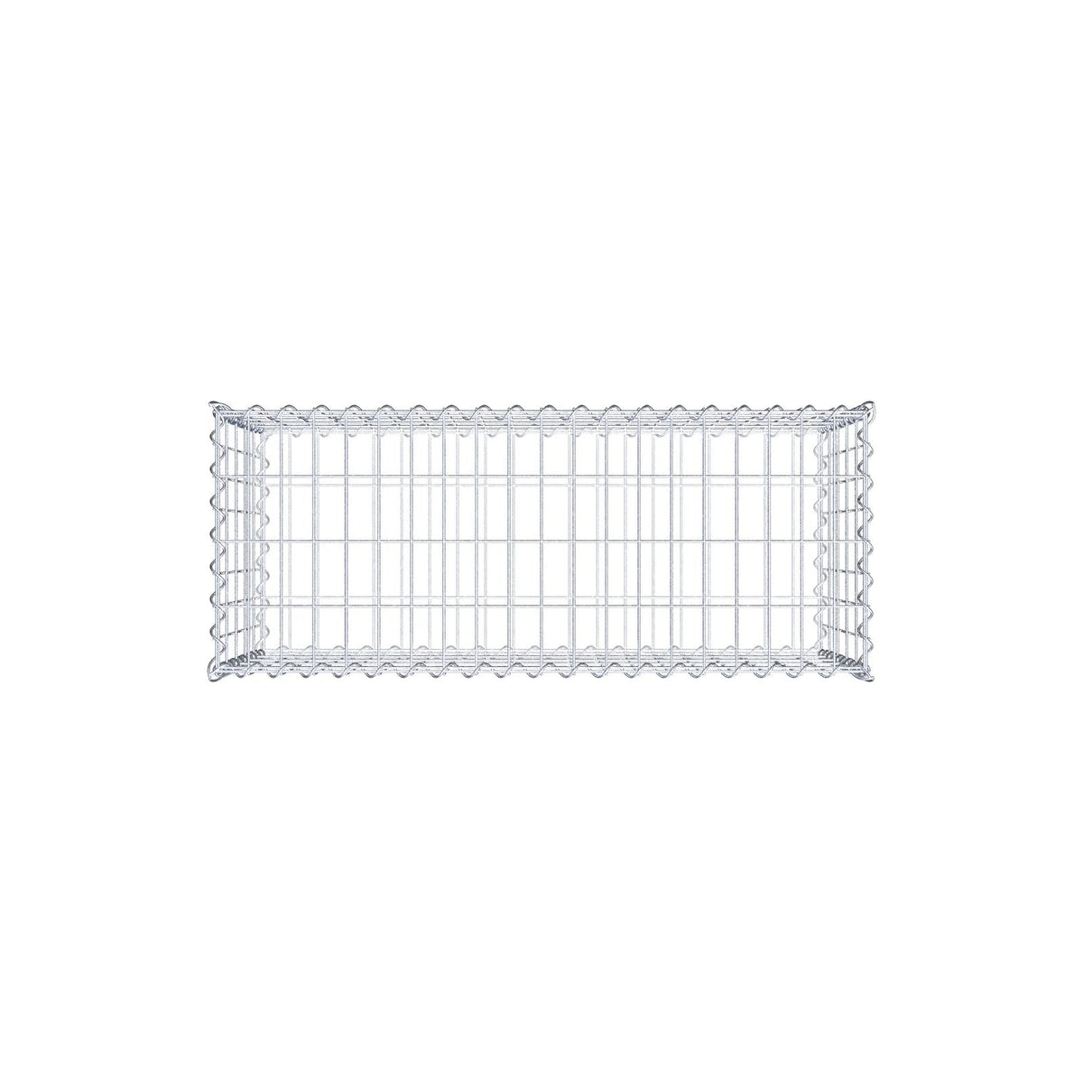 Gabione 100 cm x 50 cm x 40 cm (L x H x T), Maschenweite 5 cm x 10 cm, Spirale