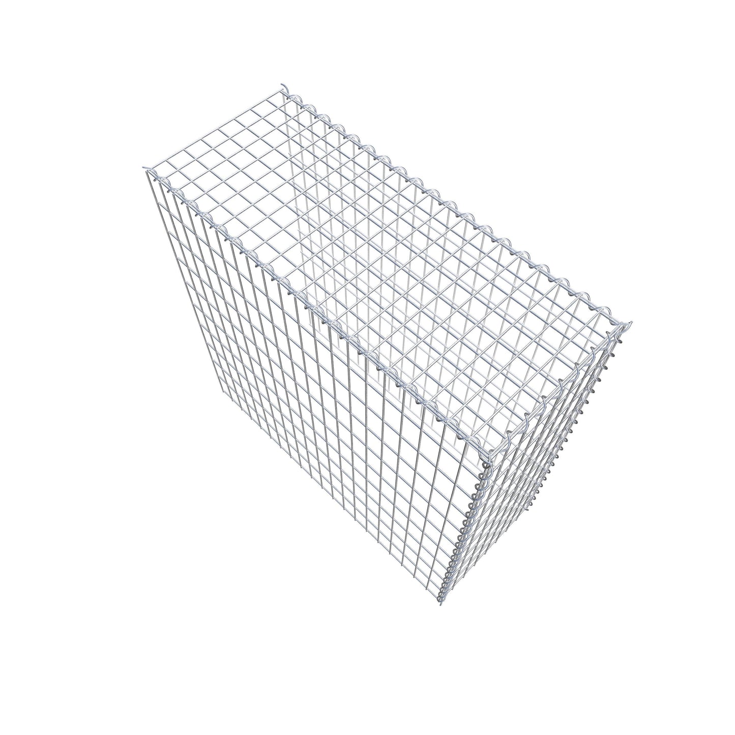 Opvokset gabion type 4 100 cm x 100 cm x 40 cm (L x H x D), maskestørrelse 5 cm x 10 cm, spiral