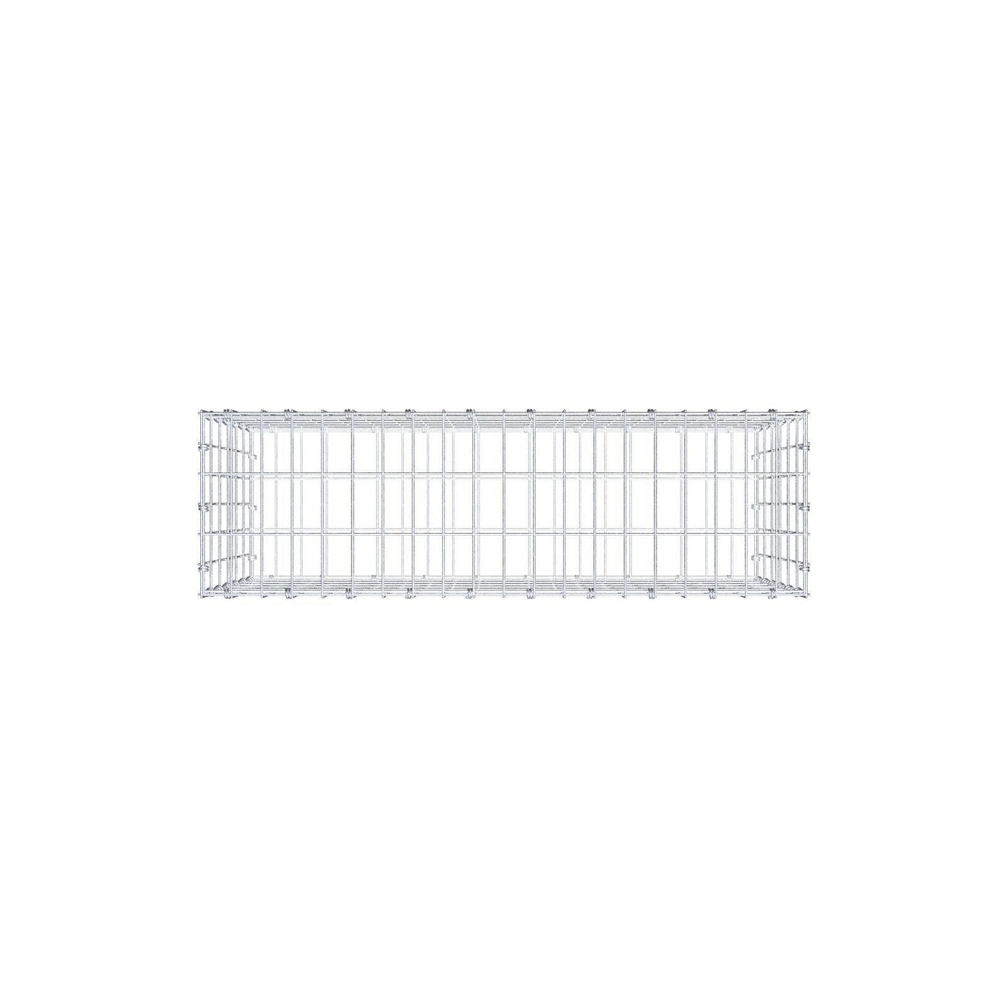 Gabion 100 cm x 60 cm x 30 cm (L x H x P), mailles 5 x 10 cm, anneau en spirale
