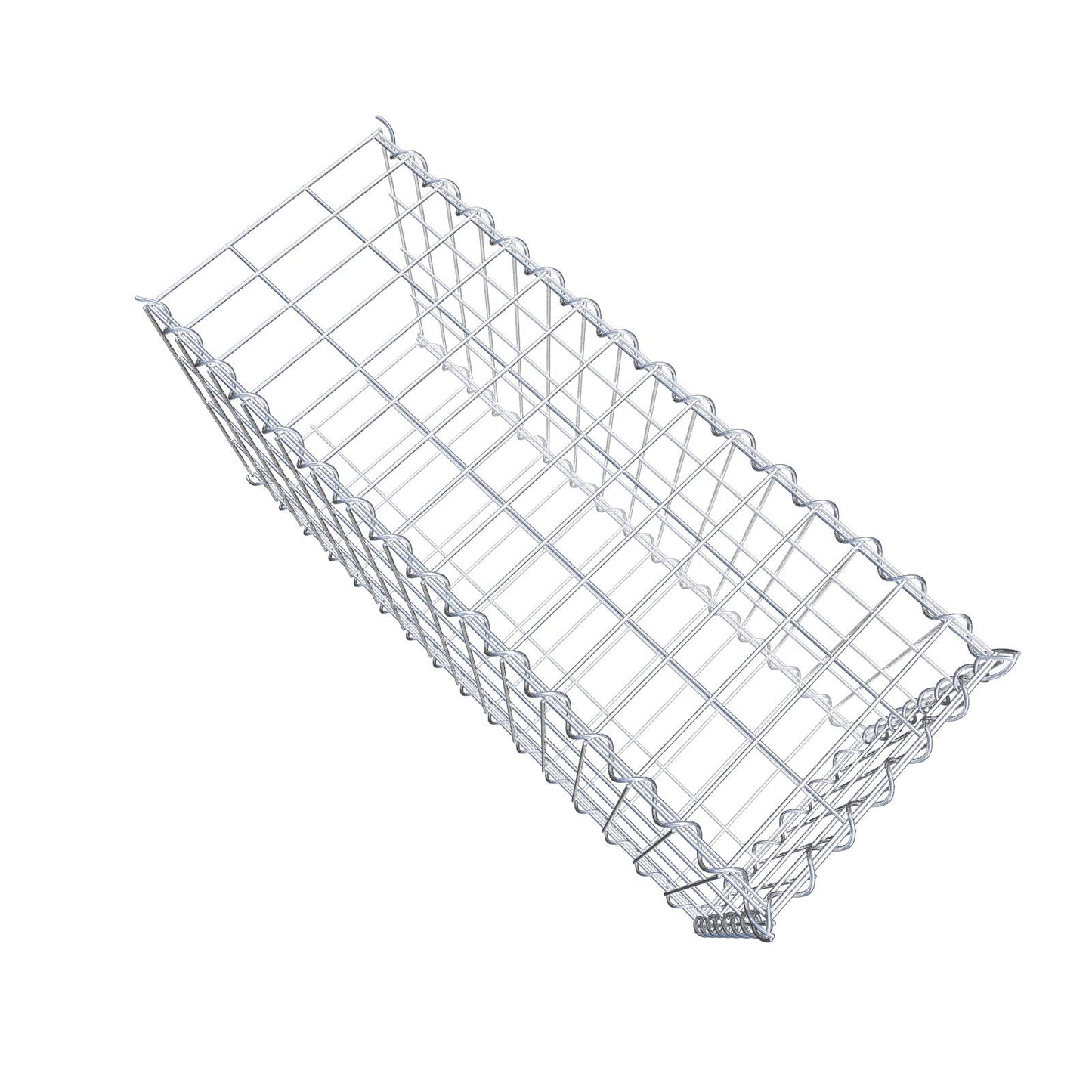 Gabião tipo 2 80 cm x 40 cm x 30 cm (C x A x P), malhagem 5 cm x 10 cm, espiral