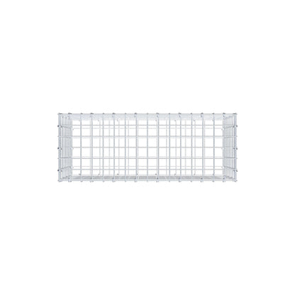 Gabion 80 cm x 40 cm x 30 cm (L x H x D), maskstorlek 5 cm x 5 cm, C-ring