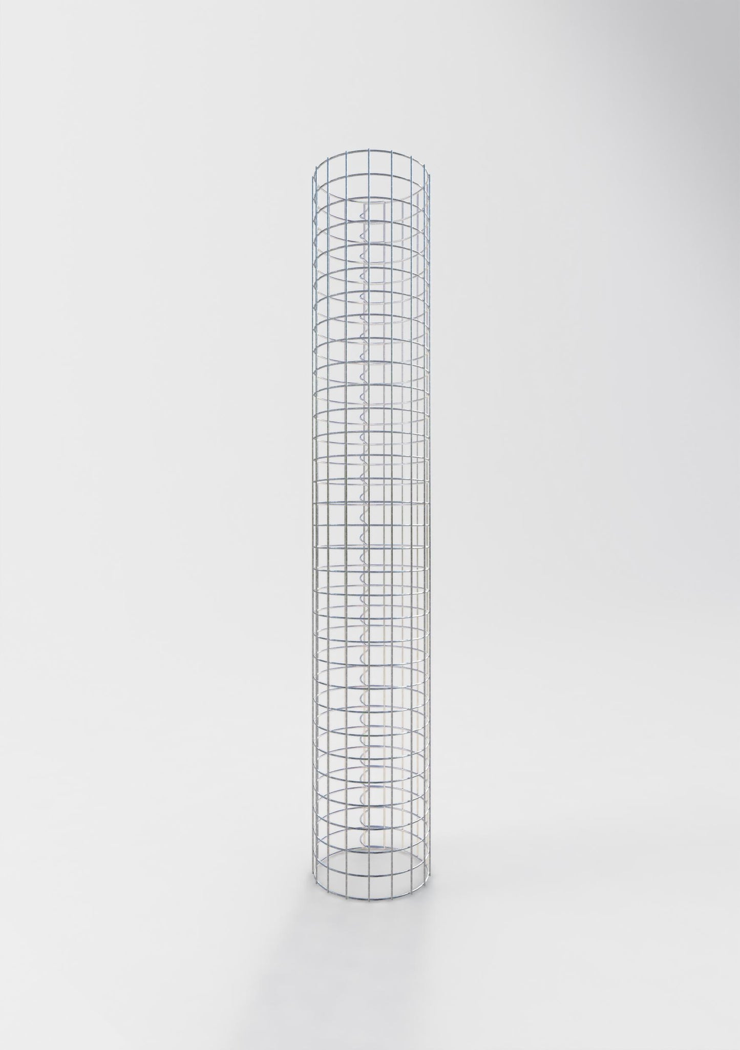 Colonna gabbionata rotonda 27 cm di diametro, 160 cm di altezza, maglia 5 cm x 5 cm