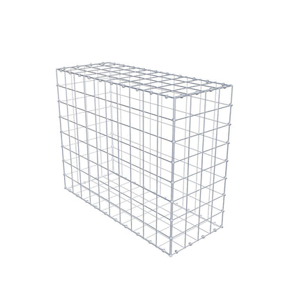 Gabbione 100 cm x 80 cm x 40 cm (L x H x P), maglia 10 x 10 cm, anello a spirale