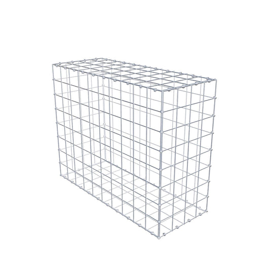 Gabion 100 cm x 80 cm x 40 cm (L x H x D), maskestørrelse 10 x 10 cm, spiralring