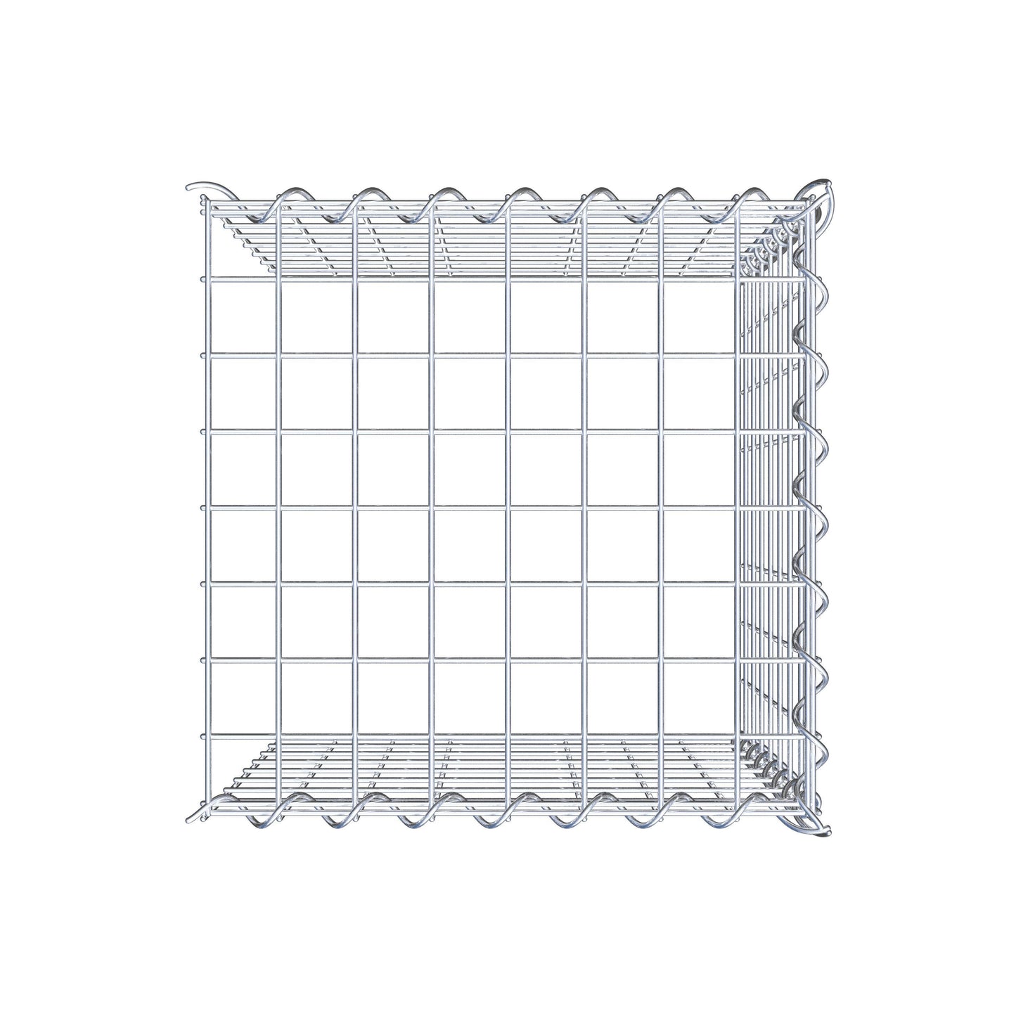 Gabião tipo 4 40 cm x 40 cm x 40 cm (C x A x P), malhagem 5 cm x 5 cm, espiral