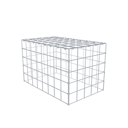 Gabião Tipo 3 80 cm x 50 cm x 50 cm (C x A x P), malhagem 10 cm x 10 cm, anel C