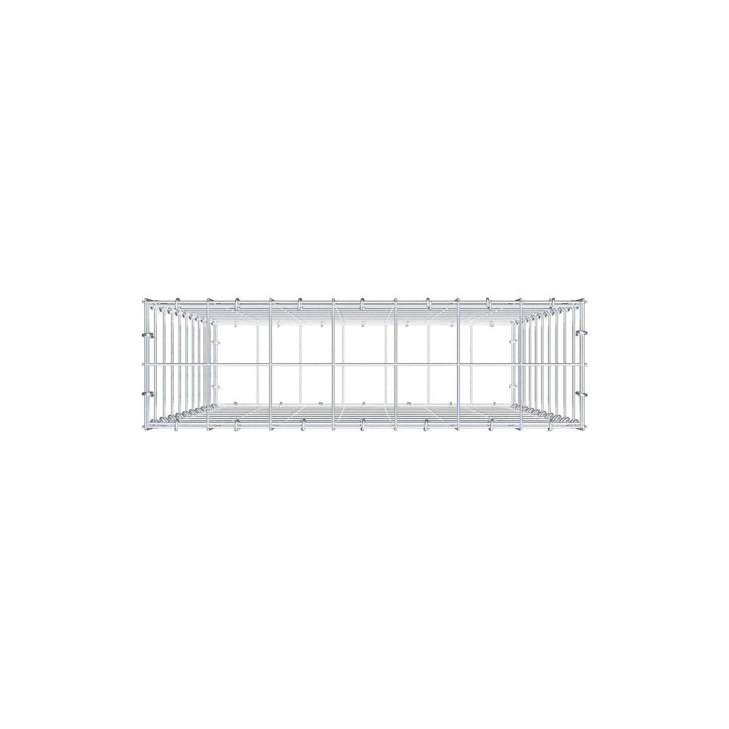 Gabion 100 cm x 70 cm x 20 cm (L x H x D), maskestørrelse 10 cm x 10 cm, C-ring