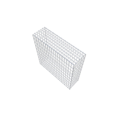 Gabião 100 cm x 100 cm x 30 cm (C x A x P), malhagem 5 cm x 10 cm, anel C