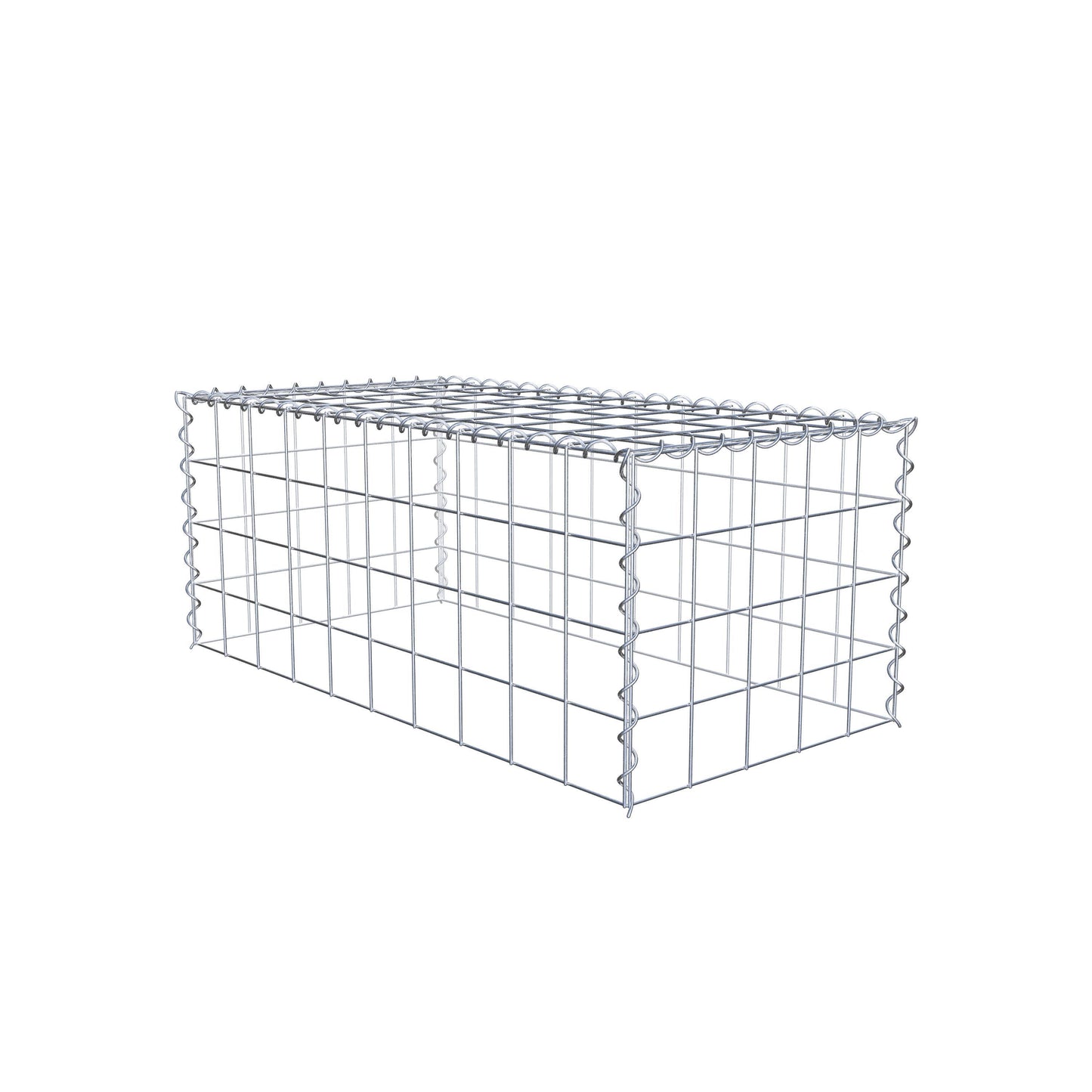 Gabião tipo 3 100 cm x 40 cm x 50 cm (C x A x P), malhagem 10 cm x 10 cm, espiral