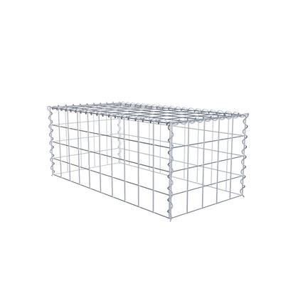 Gabião tipo 3 100 cm x 40 cm x 50 cm (C x A x P), malhagem 10 cm x 10 cm, espiral