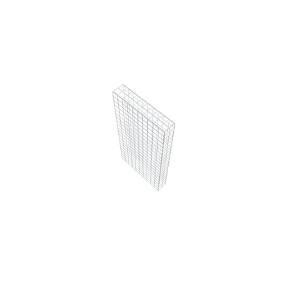 Gabbione aggiuntivo tipo 4 200 cm x 100 cm x 20 cm (L x H x P), maglia 10 cm x 10 cm, anello a C