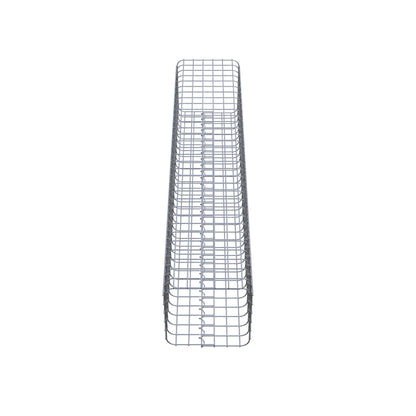Coluna de gabião quadrada 32 cm x 32 cm, altura 160 cm, PM 5 cm x 5 cm