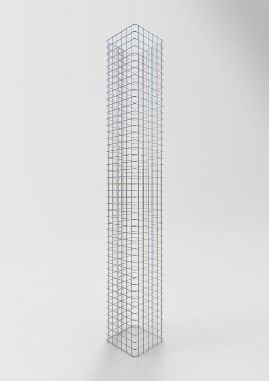Schanskorfzuil hoekig 32 cm x 32 cm, 230 cm hoog, MW 5 cm x 5 cm