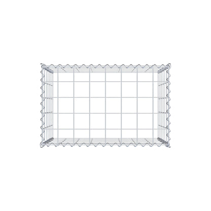 Gabbione aggiuntivo tipo 3 80 cm x 50 cm x 50 cm (L x H x P), dimensione maglia 10 cm x 10 cm, a spirale