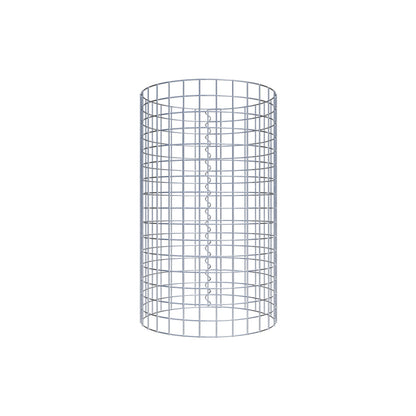 Coluna de gabião redonda 47 cm de diâmetro, 80 cm de altura, malhagem 5 cm x 5 cm