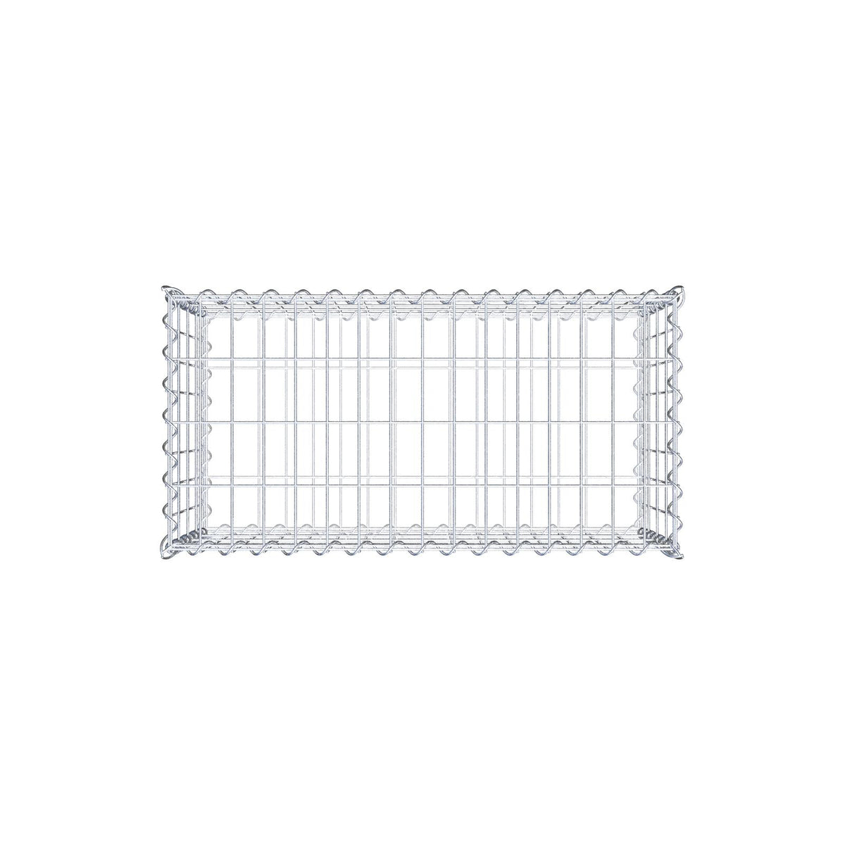 Gabion 80 cm x 40 cm x 40 cm (L x H x D), maskstorlek 5 cm x 10 cm, spiral