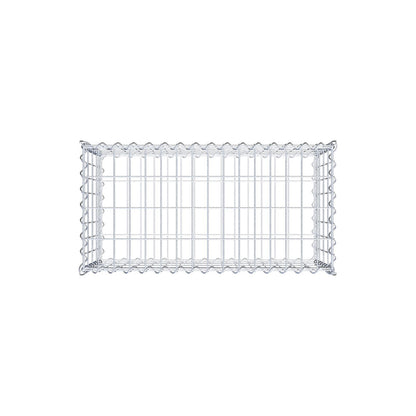 Gabion 80 cm x 40 cm x 40 cm (L x H x D), maskstorlek 5 cm x 10 cm, spiral