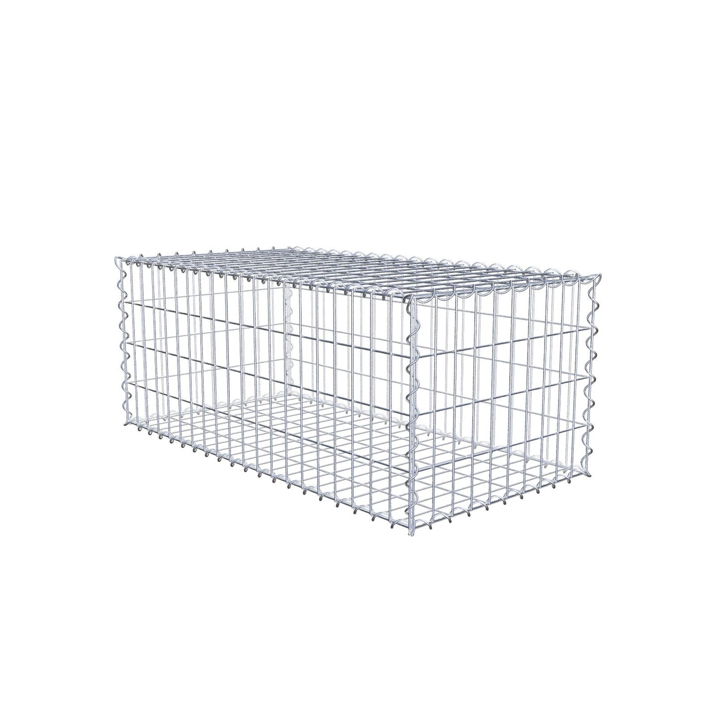 Gabion 100 cm x 40 cm x 50 cm (L x H x P), mailles 5 cm x 10 cm, spirale