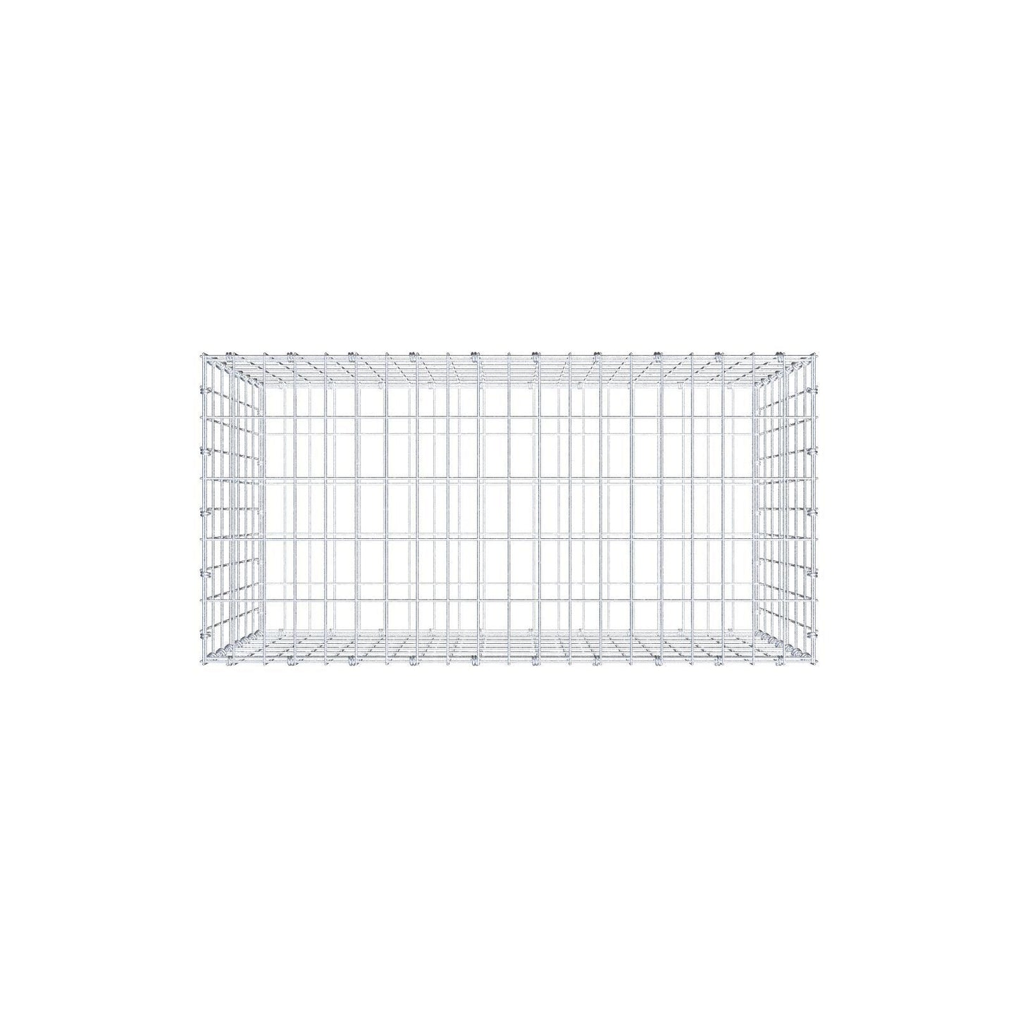 Gabion 100 cm x 70 cm x 50 cm (L x H x P), mailles 5 x 10 cm, anneau en spirale
