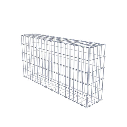 Gabião 100 cm x 50 cm x 20 cm (C x A x P), malhagem 5 x 10 cm, anel espiral